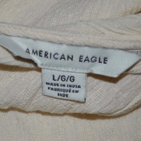 American Eagle Crochet V Neck Beachy Boho Summer Tank Top - Picture 2 of 9